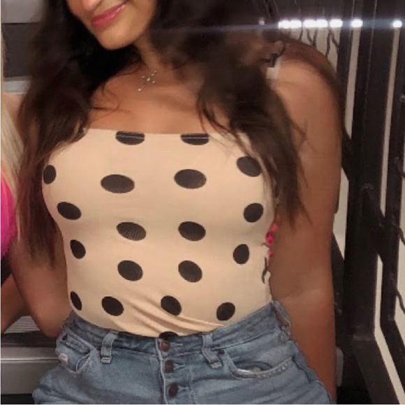 NWOT NASTY GAL polka dot bodysuit size women’s 4 - Picture 1 of 10